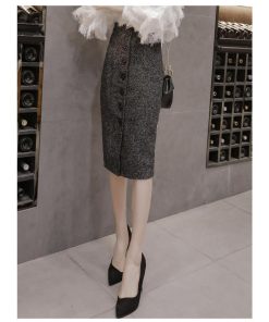 在庫ある | 短納期巻きスカート タイトスカート ハイウエスト 膝下丈スカート ビジネススカート フォーマルオフィス ラシャスカート エレガント OL 通勤 着痩せ フェミニン