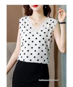キャミソール タンクトップ | タンクトップ ドット柄 レディース 秋 秋服 レイヤード インナー ノースリーブ 重ね着 とろっと滑らかな肌触りの落ち感素材 夏秋物 V しわにくい ベーシック