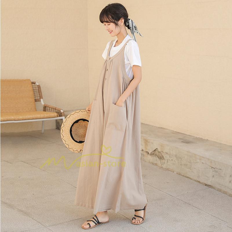 オーバーオール サロペット | サロペット レディース オールインワン 春夏 パンツ オーバーオール 秋冬 楽ちん ゆったり 無地 体型カバー カジュアル 気質 着痩せ ワイドパンツ 無地