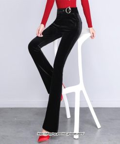 チノ・テーパード・ジョガー・スキニーパン | ロングパンツ レディース パンタロン ハイウエスト ベルベット 裏起毛 ストレート 着痩せ 通勤 OL ワイド 送料無料 オフィス 美脚ライン オシャレ ゆったり