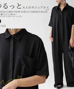 オーバーオール サロペット | サロペット レディース オールインワン 無地 半袖 フリーサイズ 着痩せ 夏新作 可愛い フリーサイズ エレガント 気質 シャツサロペット フェミニン おしゃれ