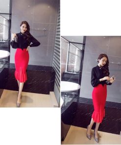 スカート | タイトマーメイドセクシー膝下丈ヒップアップ ハイウエスト 30代40代 大人 上品 50代60代 オフィス