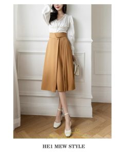 スカート | レディース ロング フレア 黒 Aライン 秋冬 ミモレ ハイウエスト 体型カバー キレイめ オシャレ フェミニン 着痩せ 通勤 お出かけ 可愛い 通学