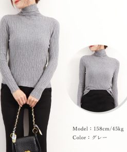 ニット・セーター | ハイネックニットトップス レディース秋冬