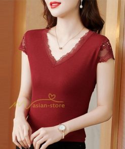 ｔシャツ・カットソー | Ｔシャツ レディース きれいめ 40代 春夏 上品 半袖Tシャツ ブラウス 白トップス オシャレ 韓国風 ママ 20代30代40代50代 フェミニン カットソー レース付き