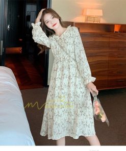 ミディアム | ワンピース レディース 長袖 膝丈ワンピー 春秋 きれいめワンピース オフィス ハイウエスト 春夏新作 通勤通学 カジュアル お出かけ 20代30代40代 エレガント