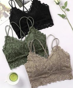 キャミソール | ナイトブラ チューブトップ ノンワイヤー カップ付き バッククロス ブラトップ 総レース レディース