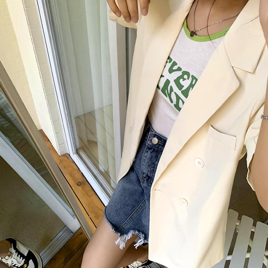 テーラードジャケット | 半袖テーラードジャケットオルチャン夏新作