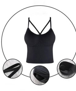 キャミソール | ブラトップ チラ見え 下着 カップ付 ベアトップブラ レディース インナー クロスストラップ ブラキャミ