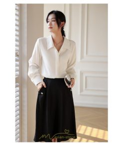 シャツ・ブラウス | ブラウス レディース シャツ きれいめ 40代 春夏 秋 長袖 着痩せ オシャレ 韓国風 大人 30代 50代 40代 就活 OL 母 オフィス ママ ビジネス 通勤