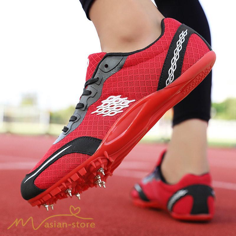 メンズ靴 | スパイク 陸上スパイク メンズ レディース 男女兼用 短距離 ショートスプリント 走幅跳 棒高跳 スポーツ ローカット カジュアル オールウェザー 通気性