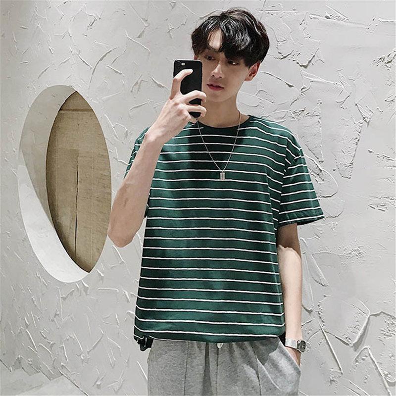 Tシャツ | カットソー メンズ 半袖 ボーダー メンズトップス 新作 夏服 サマークルーネック カジュアル 大きいサイズ 20代 40代 シンプル 30代