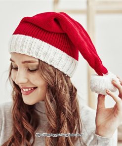 レディース | サンタ帽子 クリスマス 厚手 2022 サンタクロース 帽子 ふわふわ パーティー コスプレ サンタ 仮装 接客 子供 大人 イベント ニット 2type 親子