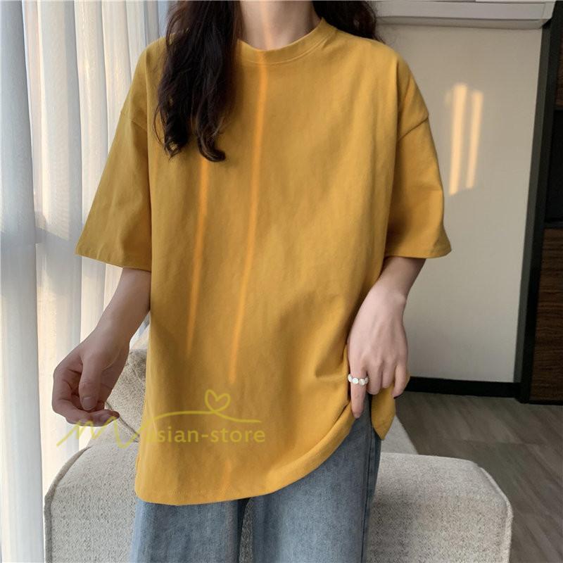 tシャツ・カットソー | Tシャツ レディース 半袖 春 夏 秋 トップス カットソー カジュアル シンプル ゆったり 20代30代40代50代 体型カバー 通勤通学 着回し 無地人気 お出かけ 上品
