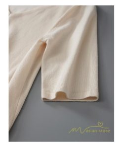 ｔシャツ・カットソー | サマーニット レディース Vネック トップス ニット 半袖 春服 春物 ニットチュニック 無地 きれいめ 春夏 黒 リブ 夏ニット 白 5分袖 涼し気