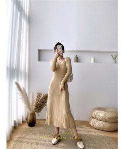 ニットワンピース | ワンピース 秋 秋服 レディース ニット ロングワンピース ロング 長袖 冬 冬服 Aライン 着痩せ 大人上品 お出かけ デート エレガント 送料無料 20代30代40代