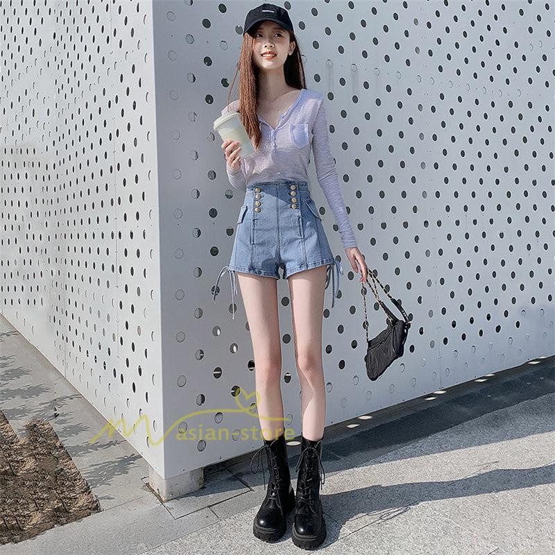 ショートパンツ | ゆったり Aライン デニム デニムパンツ ショートデニム ショーパン 短パン ショート丈 膝上 カジュアル 通勤通学 上品 20代30代40代 お出かけ