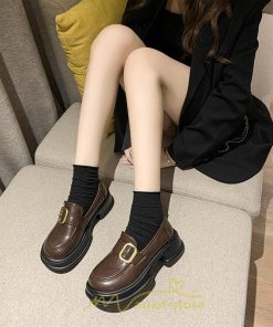 ローファー | レディース 靴 シューズ レザー調 合皮 厚底 履きやすい 韓国風 人気 クラシック 可愛い パンプス 通勤 春 夏 通学 冬 学生靴 秋