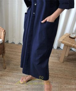 マキシ | ワンピース レディース 夏ワンピース 綿麻 五分袖 体型カバー 着痩せ 韓国風 30代 40代 50代 Vネック 通勤 OL デート キレイめ 新作 2022 お出かけ おしゃれ