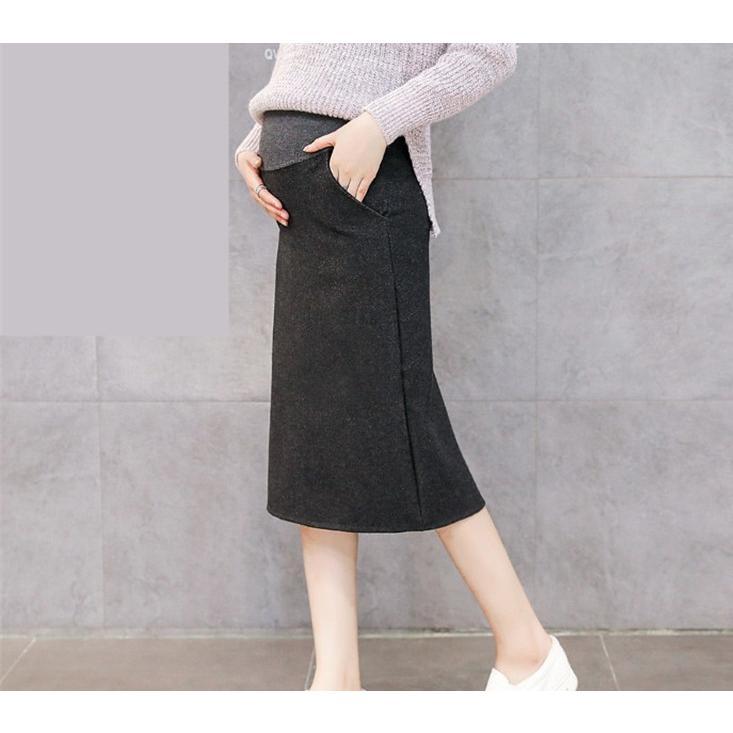 マタニティ | マタニティスカート 調整可 産前産後 妊婦妊娠 ミモレ丈スカート ママスカート 膝丈 秋服 レディース 秋スカート スカート マタニティウェア 腹包み 秋冬
