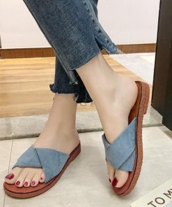 サンダル | ぺたんこレディース フラット クロスストラップコンフォート ビーチスエ−ド調 スリッパ