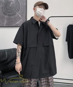 Tシャツ | シャツ ポロシャツ メンズ 夏新作 プルオーバー 無地 半袖 ゆったり トップス ポロ 薄手 大きいサイズ 日常感 体型カバー サマー着痩せ 2XL
