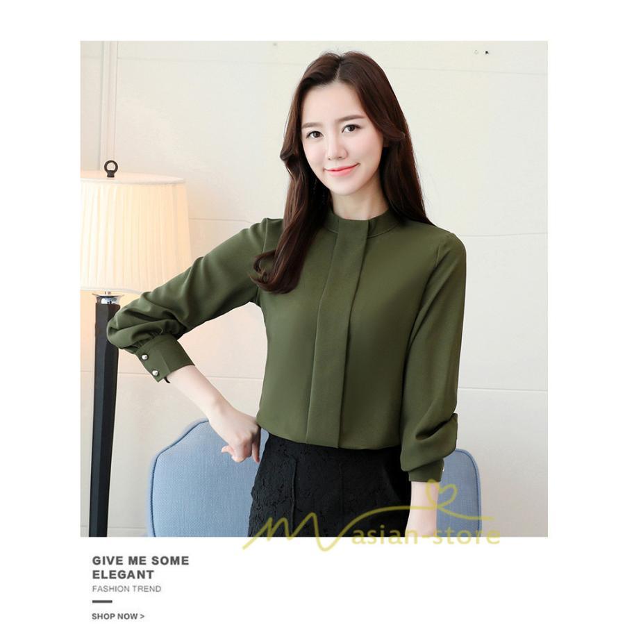 在庫ある | 短納期シフォンブラウスレディース 無地シャツ ビジネスブラウストップス オフィスフォーマルシャツブラウス 薄手 春夏衣装 通学通勤 エレガント 着痩せ OL