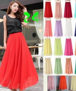 スカート | 夏ロング無地 フレア大人 ウエストゴム 涼しい レディース 夏服 揺れる 女っぽい 20代30代 可愛い ゆったり 40代50代 60代 ダンス