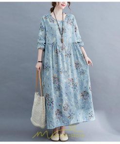 マキシ | 大きいサイズ レディース ワンピース ロング丈 マキシ丈 長袖 ぽっちゃり カワイイ オシャレ ゆったり お腹 お尻 グレー 腰周り 着痩せ 2022新作 体型カバー