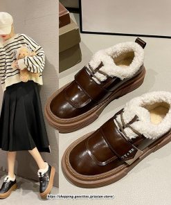 ブーツ | ムートンレディース 靴 スノーシューズ 裏起毛 防寒 内ボア 冬靴 おしゃれ 2022新作 疲れない あったか 保温 美脚 冬