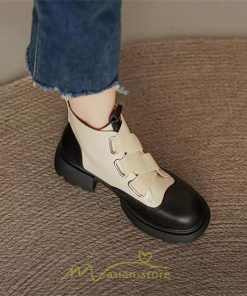 ショートブーツ | レディース 歩きやすい ワークブーツ 楽チン 痛くない ラウンドトゥ 美脚 厚底 カジュアル 通勤 通学 旅行 50代 30代 お出かけ 40代 20代