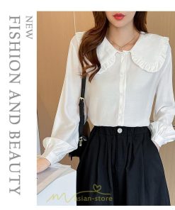 シャツ・ブラウス | ブラウス レディース 長袖 50代 白 シャツ ゆったり トップス きれいめ フォーマル ベージュ 通勤 通学 オフィス 40代 OL 上品 30代 フェミニン 20代