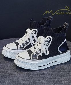 スニーカー | 厚底レディース ハイカット 4cmヒール 靴 軽量 歩きやすい 疲れにくい 美脚 ウォーキングシューズ ショートブーツ ナースシューズ