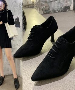 パンプス | アンクル丈ブーティ ハイヒール 韓国風