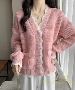 カーディガン | 2022秋冬ニットアウター レディース ニットニット セーター 長袖 羽織り フロントボタン 可愛い トップス 20代40代 通学通勤