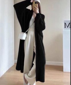 カーディガン | シャギーロングニット韓国風