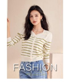 ニット・セーター | カーディガン レディース 春 秋 長袖 トップス ボーダー柄 50代 40代 30代 20代 おしゃれ キレイめ オシャレ あったか 部屋着 着痩せ お出かけ ニット