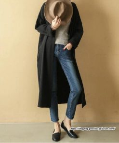 カーディガン | レディース ロング羽織り 綿麻風 リネンライトアウター 無地 長袖 秋物 大人 羽織る シンプル カジュアル 秋カーディ