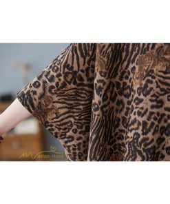 ｔシャツ・カットソー | カットソー レディース Tシャツ Vネック 5分袖 ヒョウ柄 レオパード 20代 30代 着痩せ 体型カバー ゆったり トップス 夏物 フリーサイズ 50代 40代 Vネック