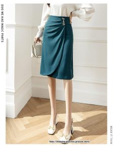 スカート | レディース ミモレ丈 ひざ丈 膝丈 上品 落ち感 ハイウエスト オシャレ Aライン キレイめ 着痩せ フェミニン 通勤 可愛い 50代 通学 40代 20代 30代