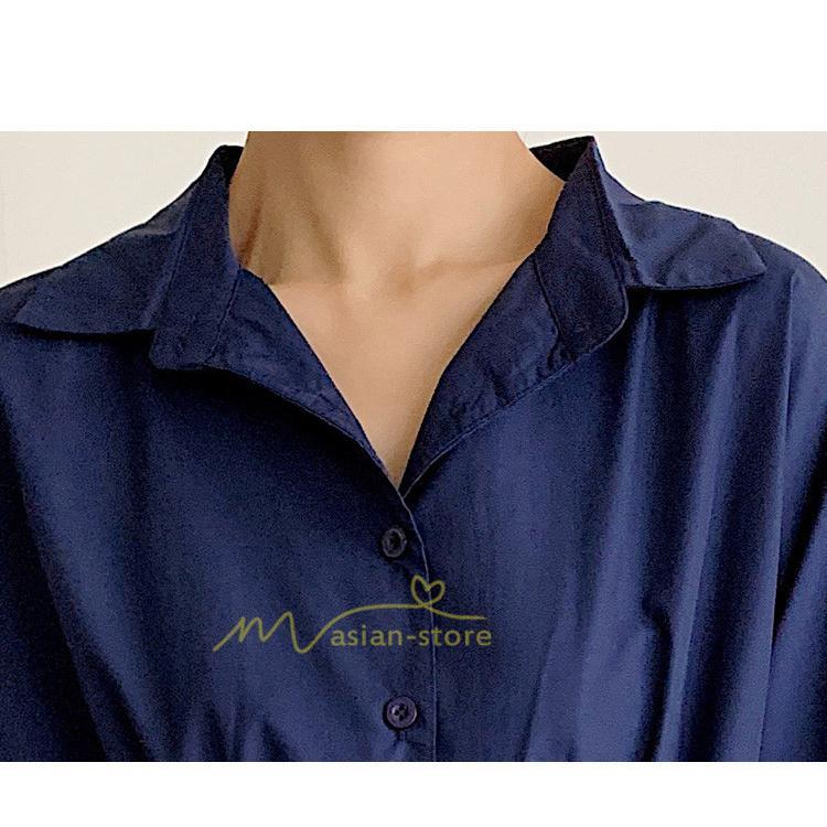 マキシ | シャツワンピース ワンピース 秋 春 レディース ロングワンピース 長袖 ロング丈 マキシ丈 体型カバー 無地 ゆったり 40代 夏作 30代 カジュアル 着痩せ 50代