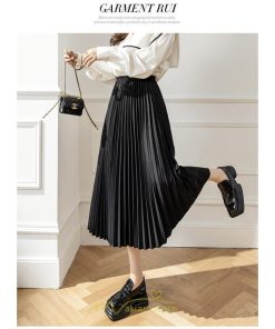スカート | ロング 秋 秋服 レディース ボトムス ロング冬 プリーツ 無地 可愛い カジュアル オシャレ 着痩せ 韓国風 可愛い キレイめ
