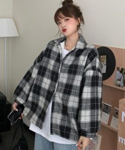 ジャケット・ブルゾン | チェック柄シャツ 裏ボア ジャケット秋冬