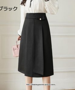 スカート | ミモレ丈ひざ丈レディース 無地 きれいめ 30代 40代 50代 着やせ 上品 通勤 通学 ラシャ 通勤 キレイめ 2022新作 暖か 秋冬