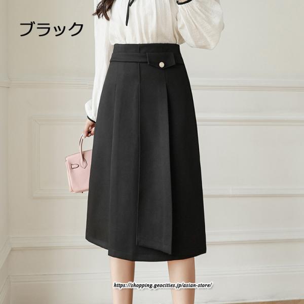スカート | ミモレ丈ひざ丈レディース 無地 きれいめ 30代 40代 50代 着やせ 上品 通勤 通学 ラシャ 通勤 キレイめ 2022新作 暖か 秋冬
