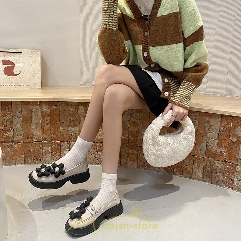 ローファー | 学生 女子 レディース 通学 通勤 学生靴 学校 軽量 花飾り 可愛い 上品 10代20代30代40代 フォーマル コンフォート 送料無料 キレイめ