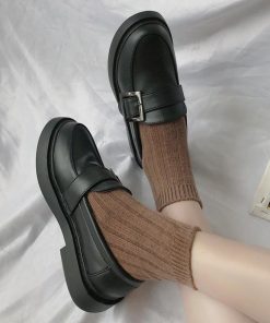 ショートブーツ | 疲れない ローファーシューズ レディース 韓国風 厚底 シンプル 可愛い 履きやすい ローヒール