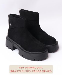 ショートブーツ | 厚底 バックジップ 韓国