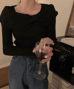 ニット・セーター | ビッグリボンニットトップスレディース秋冬