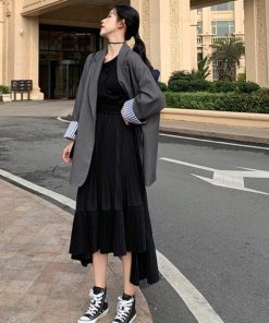 ロングスカート | プリーツ 切り替え 夏